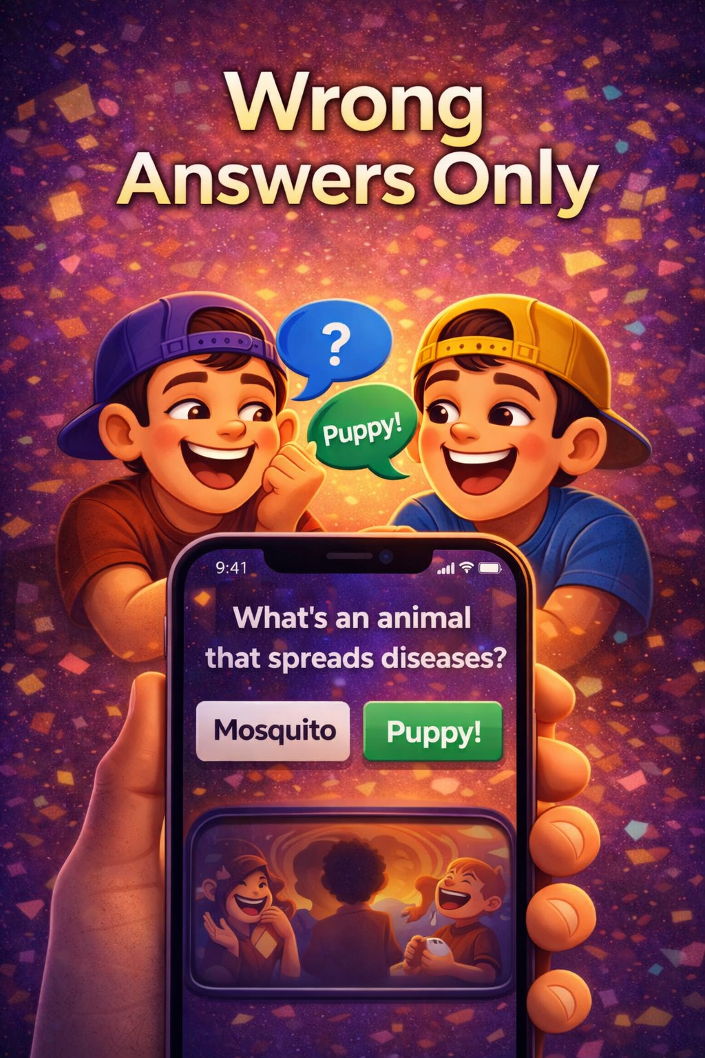 Wrong Answers Only mini-game in WinkRoom