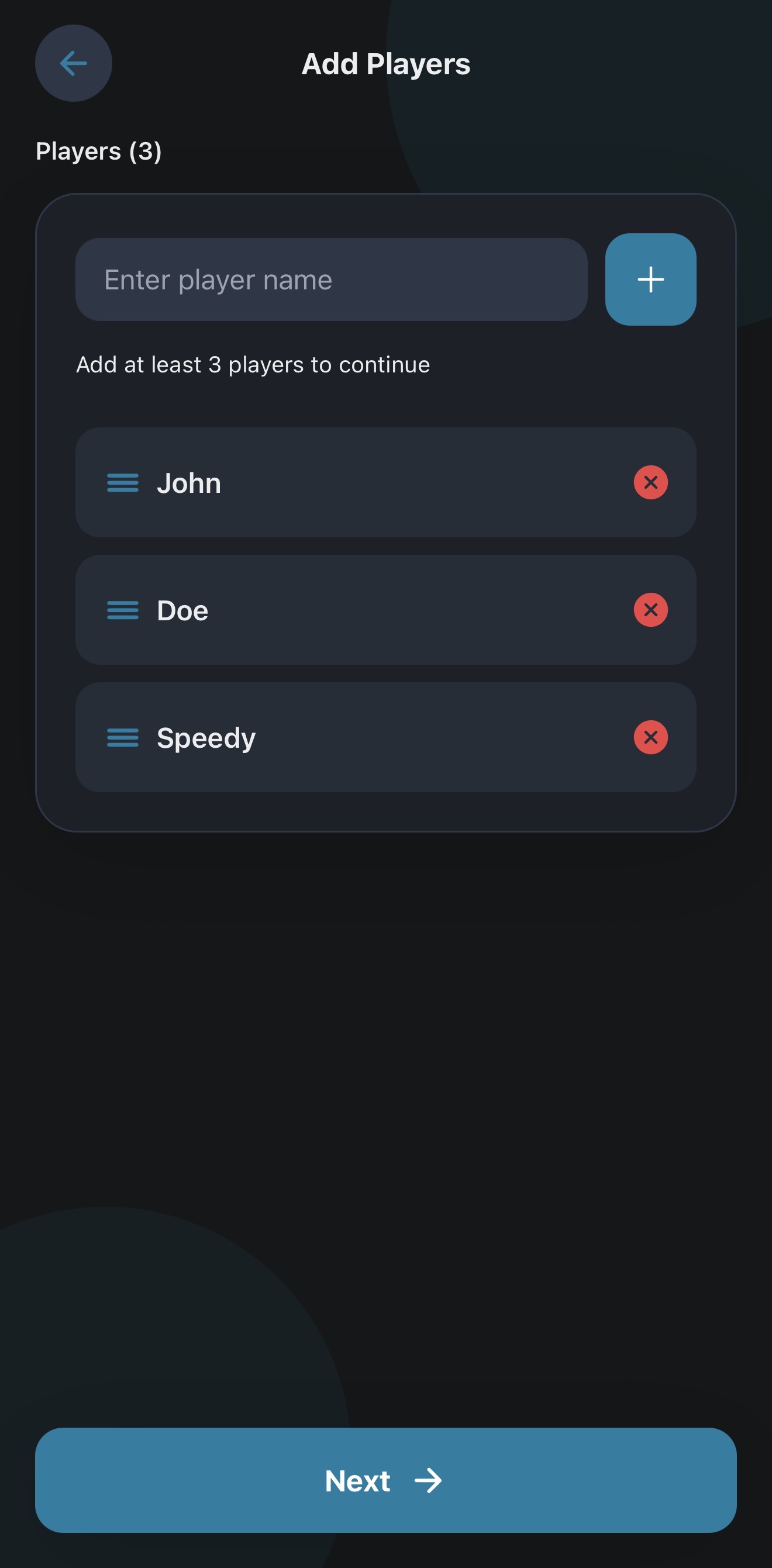 WinkRoom flow — step 2