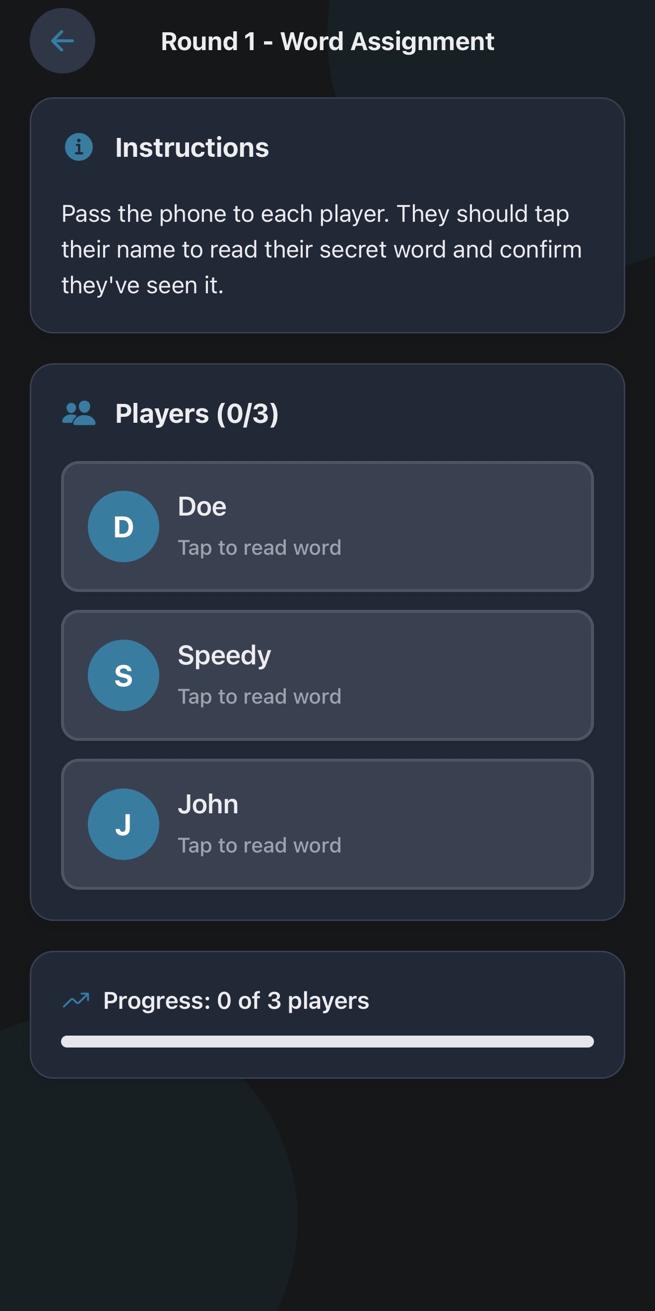 WinkRoom flow — step 4